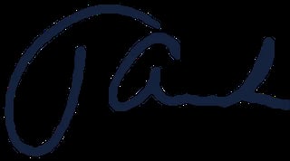 Handwritten signature in dark blue ink on a transparent background